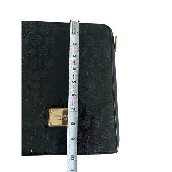 MICHAEL KORS Black Embossed Zip Tablet Padded Travel Case - Picture 8 of 9